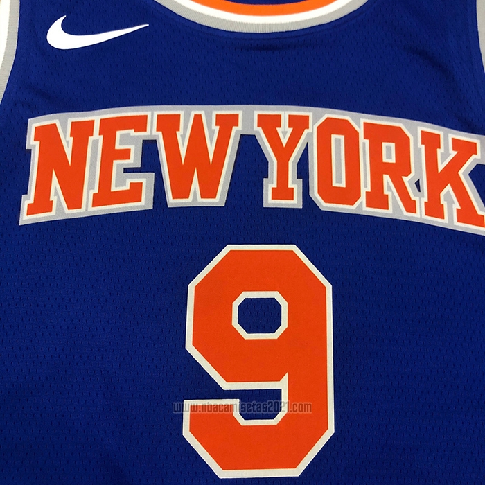 Camiseta New York Knicks RJ Barrett #9 Icon Azul